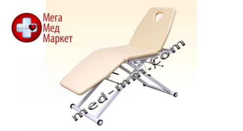 Купить Кушетка МК-1 массажно-косметологическая 3-х секционная с механическим регулятором высоты (базовая комплектация) цена, характеристики, отзывы